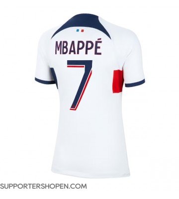 Paris Saint-Germain Kylian Mbappe #7 Borta Matchtröja Dam 2023-24 Kortärmad